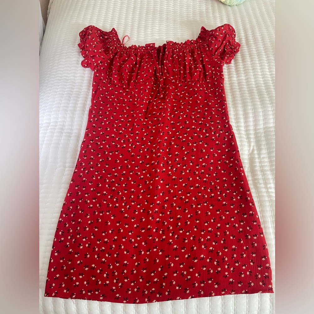 Red Floral Dress